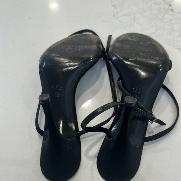 Gucci Black Heeled Sandals with Stiletto Heel - Picture 6 of 10